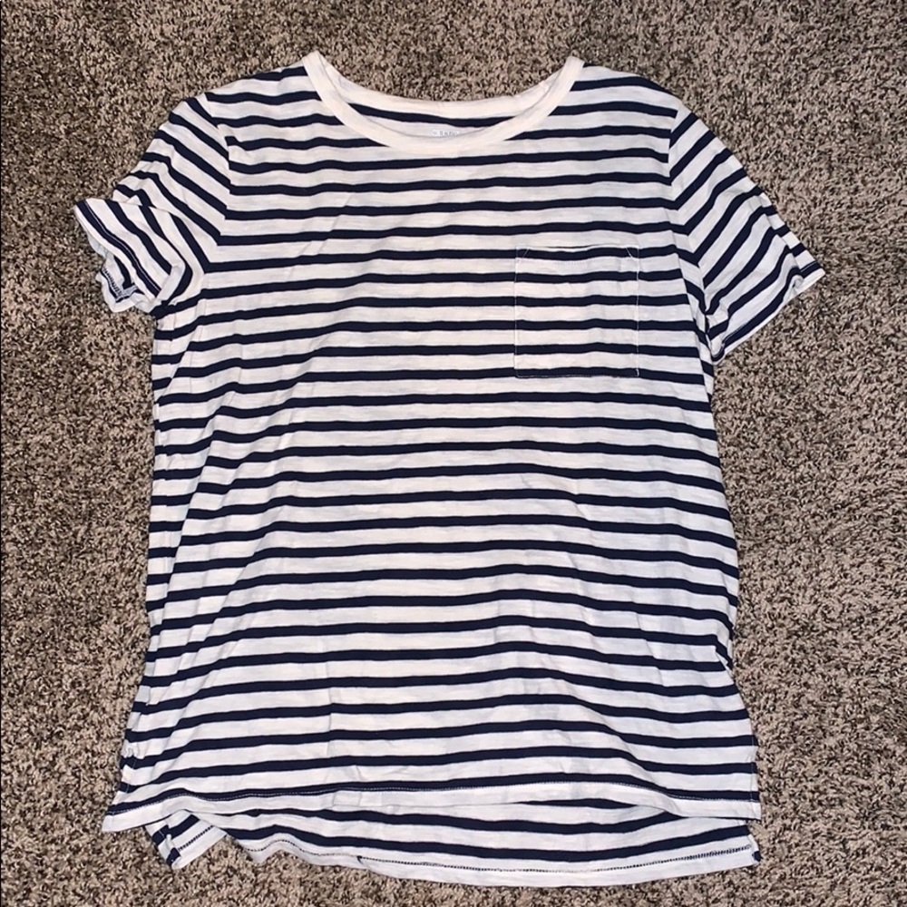Navy striped tee